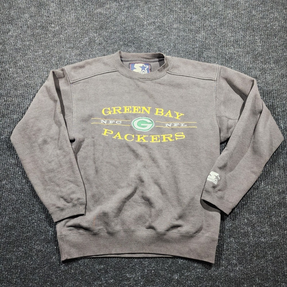 Rare Vintage 90s Starter Green Bay Packers Crewneck Sweatshirt NFL USA S